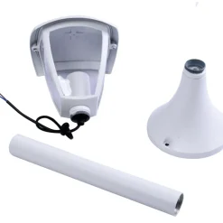 Sklep Kaja Biała lampa ogrodowa stojąca, latarenka 63cm EKO3520 FOX | Kaja