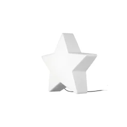 Sklep Kaja Biała lampa ogrodowa, w kształcie gwiazdy 9426 | Kaja Oświetlenie