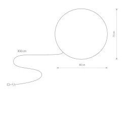 Sklep Kaja Biała lampa ogrodowa, w kształcie kuli, IP65, 9714 | Kaja Oświetlenie