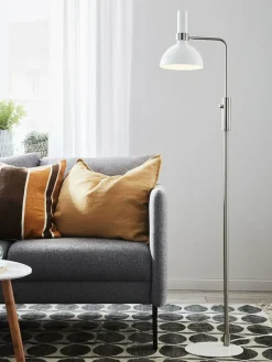 Sklep Kaja Biała lampa podłogowa do kącika czytelnika 107501 | Kaja Oświetlenie