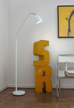 Sklep Kaja Biała lampa podłogowa idealna do czytania 105022 | Kaja Oświetlenie