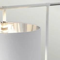 Sklep Kaja Biała lampa podłogowa z abażurem BALANCE-FL-WPN z serii BALANCE