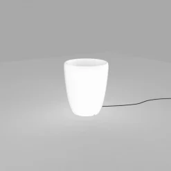 Sklep Kaja Biała lampa stojąca ogrodowa, gwint E27, 9711 | Kaja Oświetlenie