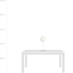 Sklep Kaja Biała lampa stołowa z m kloszem - dekoracja 1189/LN z serii OSLO