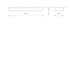 Sklep Kaja Biała lampa sufitowa z dwoma punktami świetlnymi 7542 | Kaja