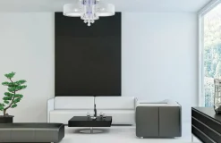 Discount Biała lampa sufitowa z funkcją sleep DRS8006/3 WH NET | Kaja Żyrandole Nowoczesne