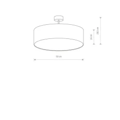 Cheap Biała lampa sufitowa z gustownym abażurem 7958 | Kaja Oświetlenie Żyrandole Nowoczesne