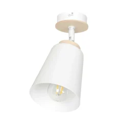 Store Biała lampa sufitowa z regulacją kąta świecenia 724/1 | Kaja Żyrandole Nowoczesne