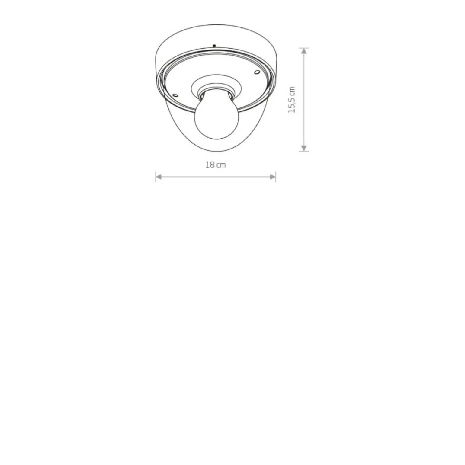 Sklep Kaja Biała lampa sufitowa, zewnętrzny plafon, IP44, 7972 | Kaja Oświetlenie