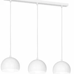 Cheap Biała lampa wisząca na listwie, do jadalni LX 1212 z serii SOOL | Kaja Żyrandole Nowoczesne