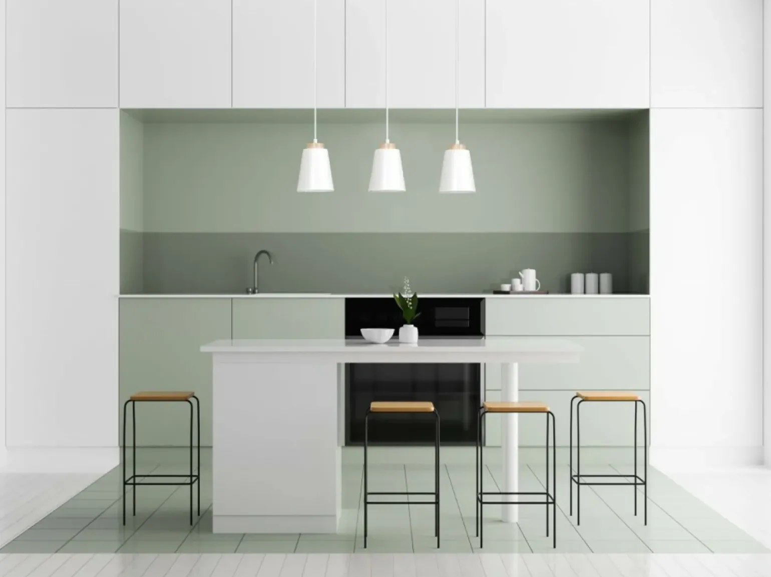 Outlet Biała lampa wisząca nad drewniany stół w kuchni 443/3 | Kaja Żyrandole Nowoczesne