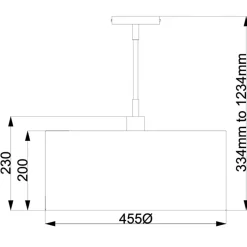 Online Biała lampa wisząca, regulowana BALANCE-P-WPN z serii BALANCE Żyrandole Nowoczesne