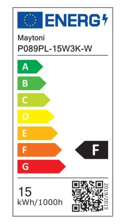 Cheap Biała lampa wisząca, tuba, wbudowany LED P089PL-15W3K-W z serii EFIR Żyrandole Nowoczesne