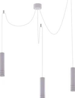 Best Sale Biała lampa wisząca typu pająk do salonu AZ3403 LOCUS | Kaja Żyrandole Nowoczesne