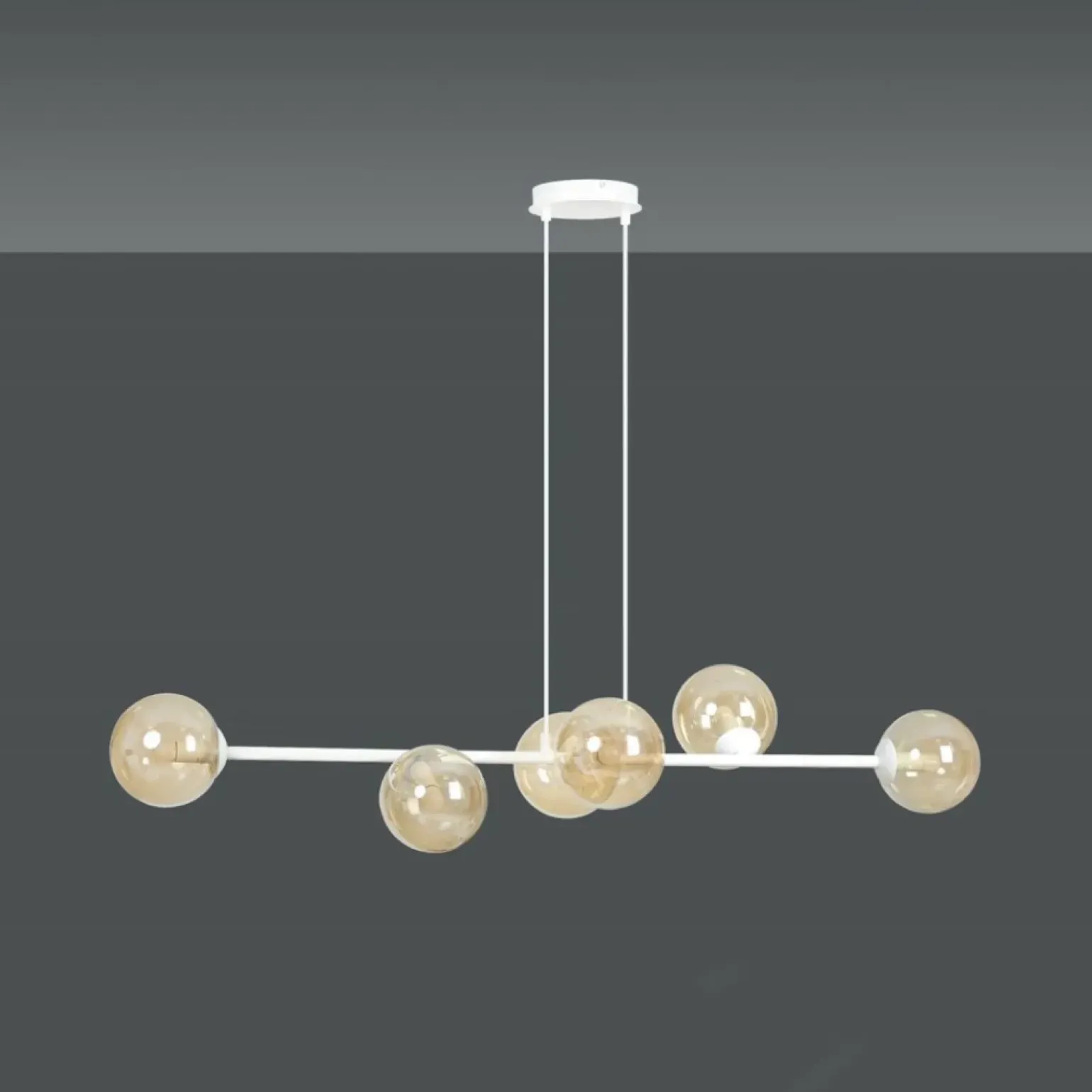 Sale Biała lampa wisząca w ciekawym kształcie 879/6 | Kaja Oświetlenie Żyrandole Nowoczesne