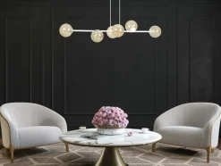 Sale Biała lampa wisząca w ciekawym kształcie 879/6 | Kaja Oświetlenie Żyrandole Nowoczesne