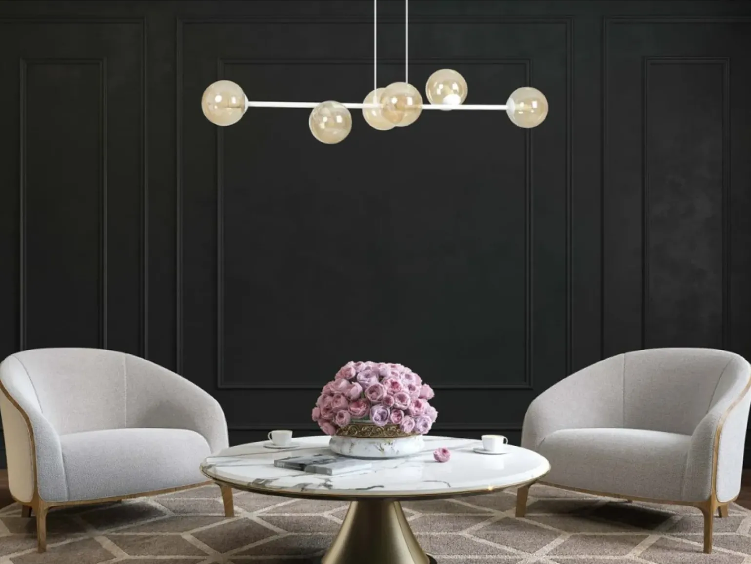 Sale Biała lampa wisząca w ciekawym kształcie 879/6 | Kaja Oświetlenie Żyrandole Nowoczesne