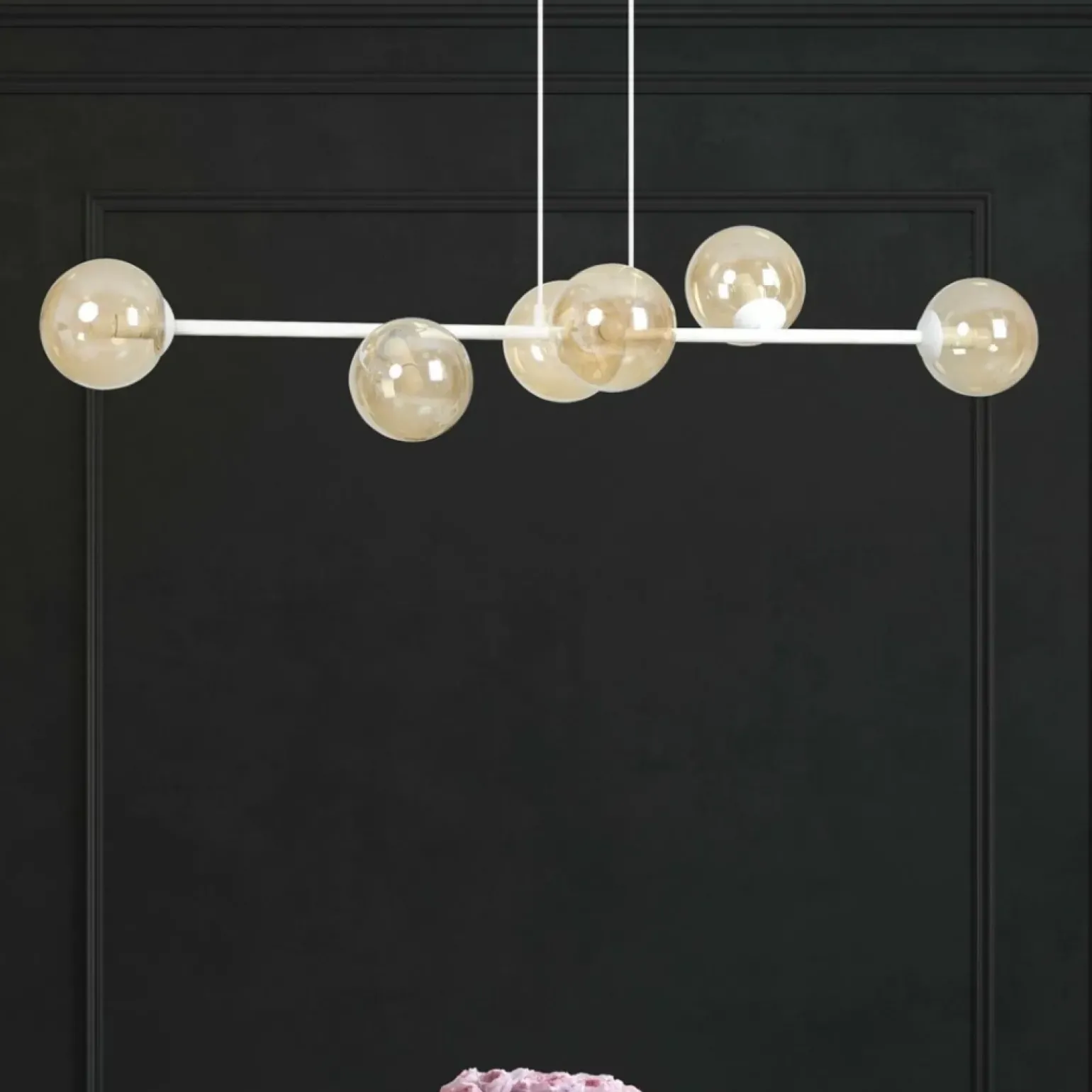 Sale Biała lampa wisząca w ciekawym kształcie 879/6 | Kaja Oświetlenie Żyrandole Nowoczesne