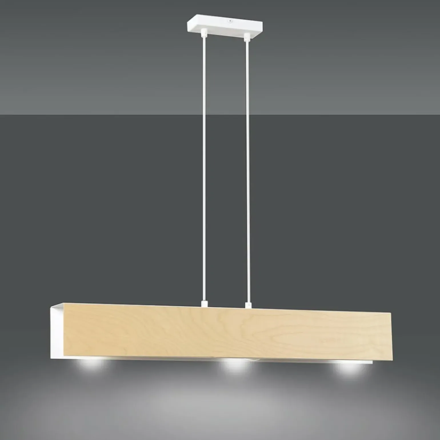 Clearance Biała lampa wisząca w stylu skandynawskim 611/3 | Kaja Oświetlenie Żyrandole Nowoczesne