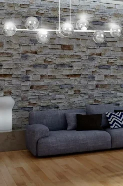 Outlet Biała lampa wisząca z grafitowymi kloszami 878/8 | Kaja Oświetlenie Żyrandole Nowoczesne