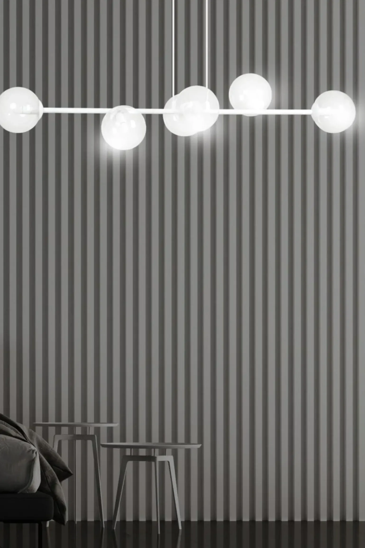 Flash Sale Biała lampa wisząca z kloszami na mały gwint 877/6 | Kaja Oświetlenie Żyrandole Nowoczesne