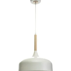 Best Sale Biała lampa wisząca z metalowym kloszem MLP6217 z serii TAYLOR | Kaja Oświetleni Żyrandole Nowoczesne