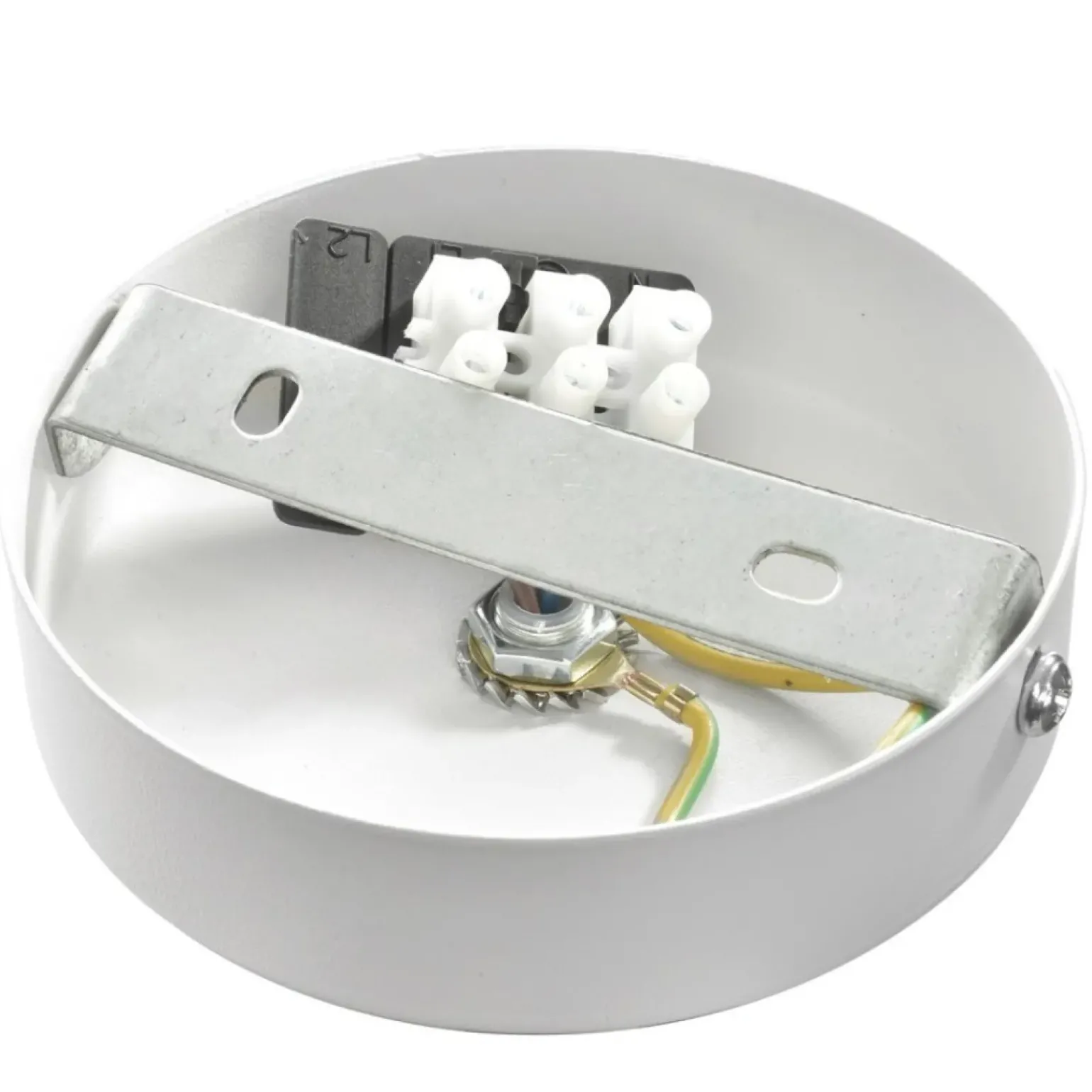 Best Sale Biała lampa wisząca z metalowym kloszem MLP6217 z serii TAYLOR | Kaja Oświetleni Żyrandole Nowoczesne