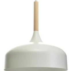 Best Sale Biała lampa wisząca z metalowym kloszem MLP6217 z serii TAYLOR | Kaja Oświetleni Żyrandole Nowoczesne