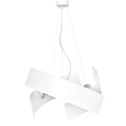 Store Biała lampa wisząca z oryginalnym kloszem 585/1 | Kaja Oświetlenie Żyrandole Nowoczesne