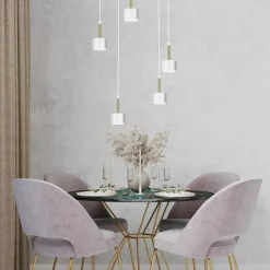 New Biała lampa wisząca z regulowaną wysokością MLP7757 z serii ARENA | Kaja Oświetl Żyrandole Nowoczesne