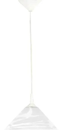 Sklep Kaja Biała lampa wisząca ze szklanym kloszem AL 11850 | Kaja