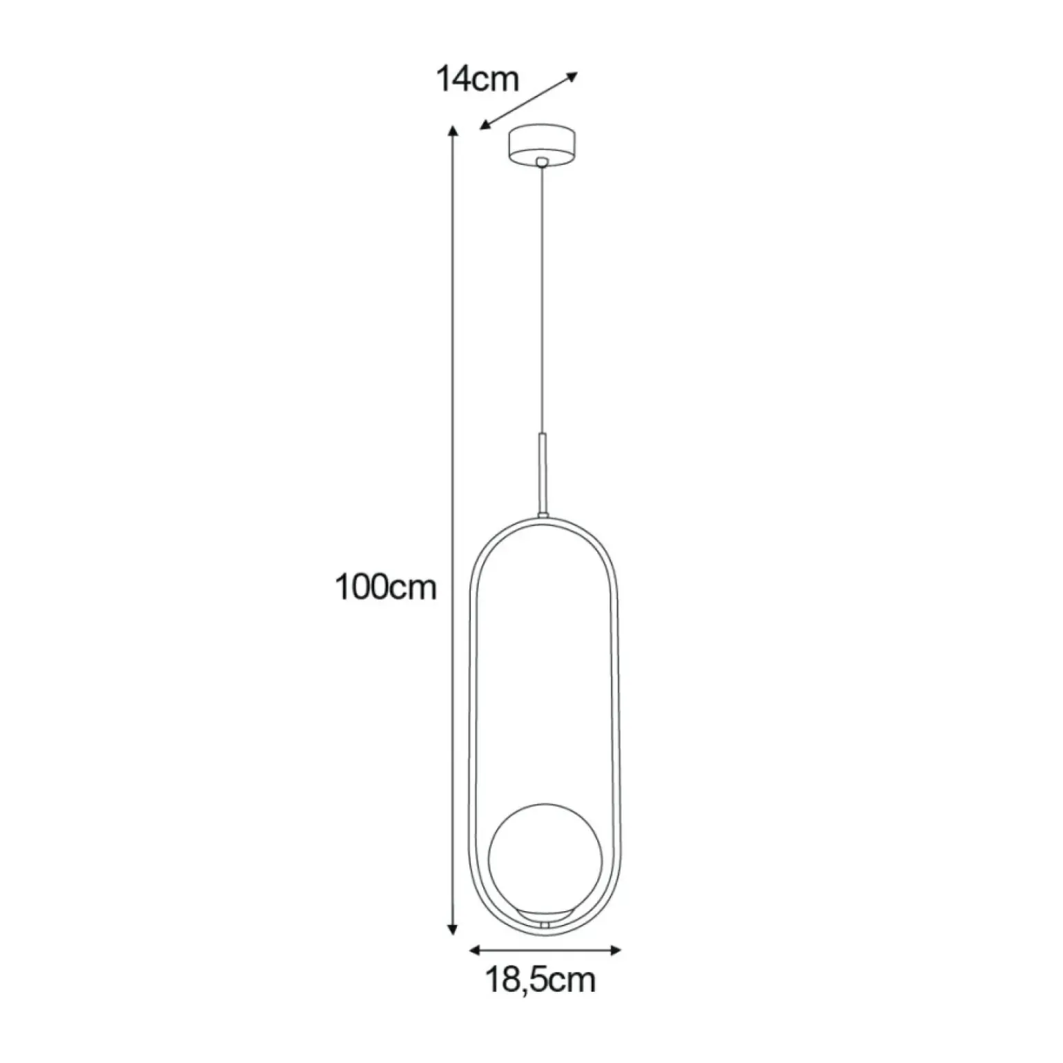 Store Biała lampa wisząca ze złotym, ozdobnym elementem K-5300 z serii ARLENA Żyrandole Nowoczesne