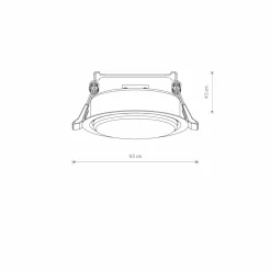 Sklep Kaja Biała lampa wpustowa oczko GX53 ⌀9,5cm 10840 UNO | Kaja Oświetlenie