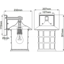 Sklep Kaja Biała lampa zewnętrzna, kinkiet HK-FREEPORT2-M-TWH z serii FREEPORT
