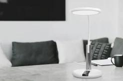 Sklep Kaja Biała lampka biurkowa, elastyczne ramię K-BL1513A BIAŁY z serii ERIS