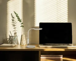 Sklep Kaja Biała lampka biurkowa, LED 10W, neutralna K-BL1237 BIAŁY z serii DINO