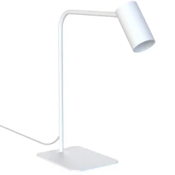 Sklep Kaja Biała lampka biurkowa z trzonkiem GU10 7703 | Kaja Oświetlenie