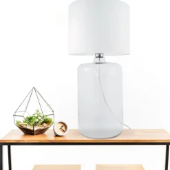 Sklep Kaja Biała lampka stołowa do stylowego salonu 5506WH AMARSA | Kaja