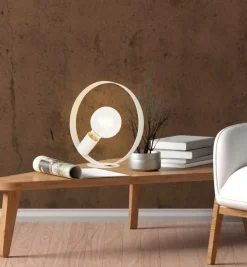 Sklep Kaja Biała lampka stołowa okrągła E27 LEDEA 50501201 NEXO | Kaja