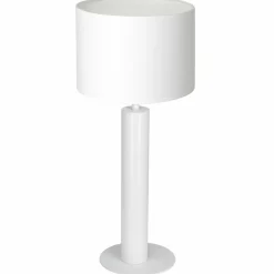 Sklep Kaja Biała lampka stołowa z klasycznym abażurem LX 3661 z serii TABLE LAMPS