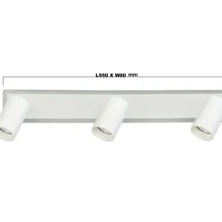 Best Biała listwa, świecący brzeg i reflektory LP-0612/3WS WH PARMA | Kaja Żyrandole Nowoczesne