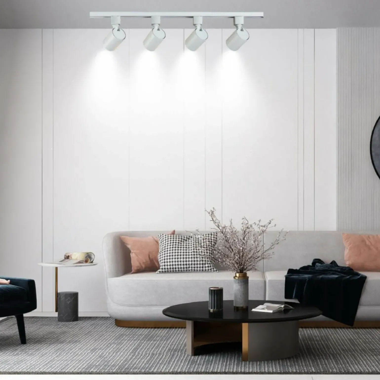 Sklep Kaja Biała 2-metrowa szyna natynkowa LP-737 WH SET 3F z serii SNOW SET