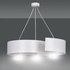 Hot Biała, nietuzinkowa lampa wisząca do kuchni 306/3 VIXON | Kaja Żyrandole Nowoczesne