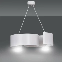 Hot Biała, nietypowa lampa wisząca do sypialni 306/2 VIXON | Kaja Żyrandole Nowoczesne