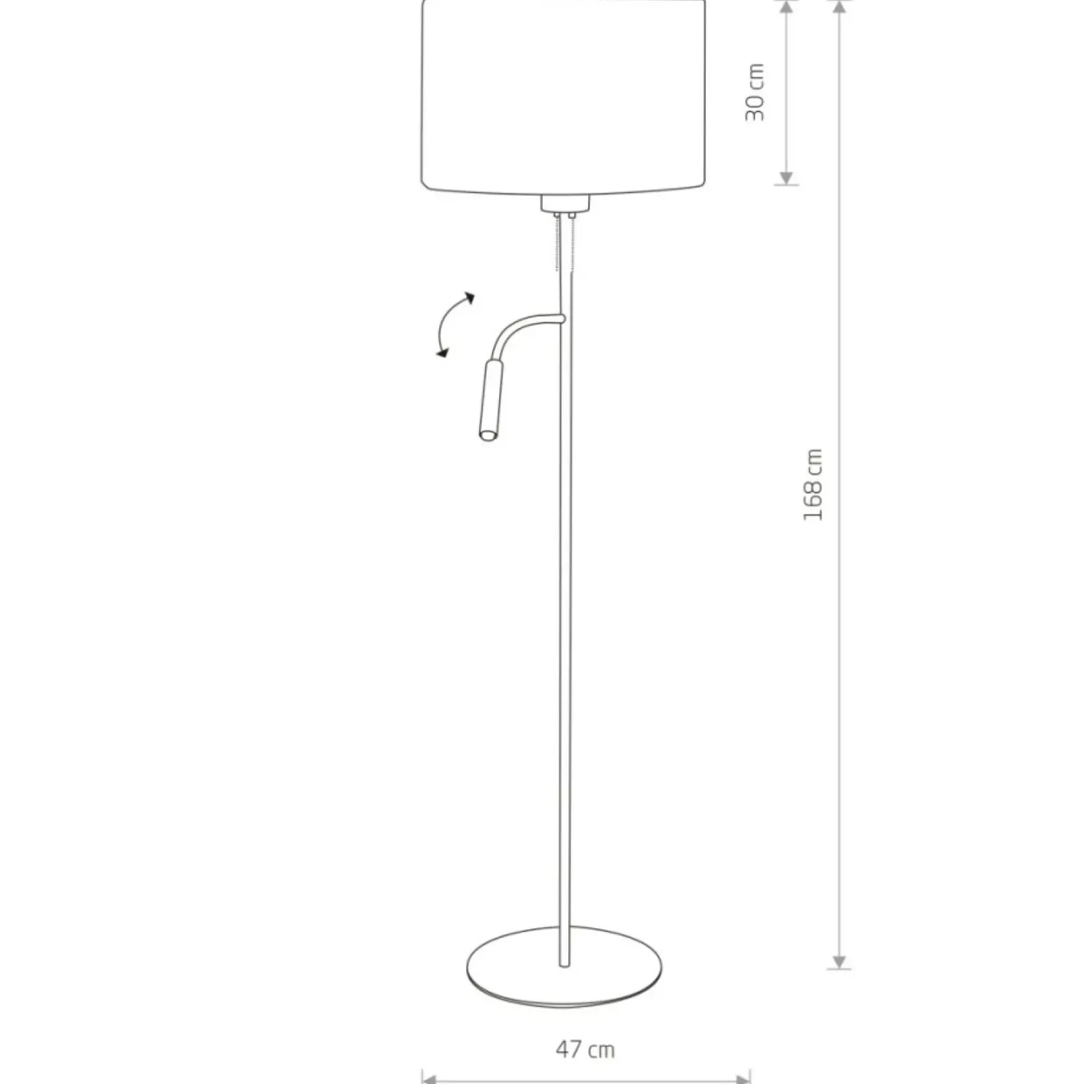 Sklep Kaja Biała, niezwykła lampa podłogowa z abażurem 9074 | Kaja Oświetlenie