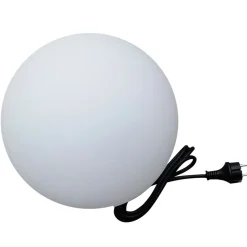 Sklep Kaja Biała, ogrodowa kula świecąca ⌀40cm LP-JH-1095-450 GAJA | Kaja