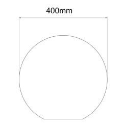 Sklep Kaja Biała, ogrodowa kula świecąca ⌀40cm LP-JH-1095-450 GAJA | Kaja