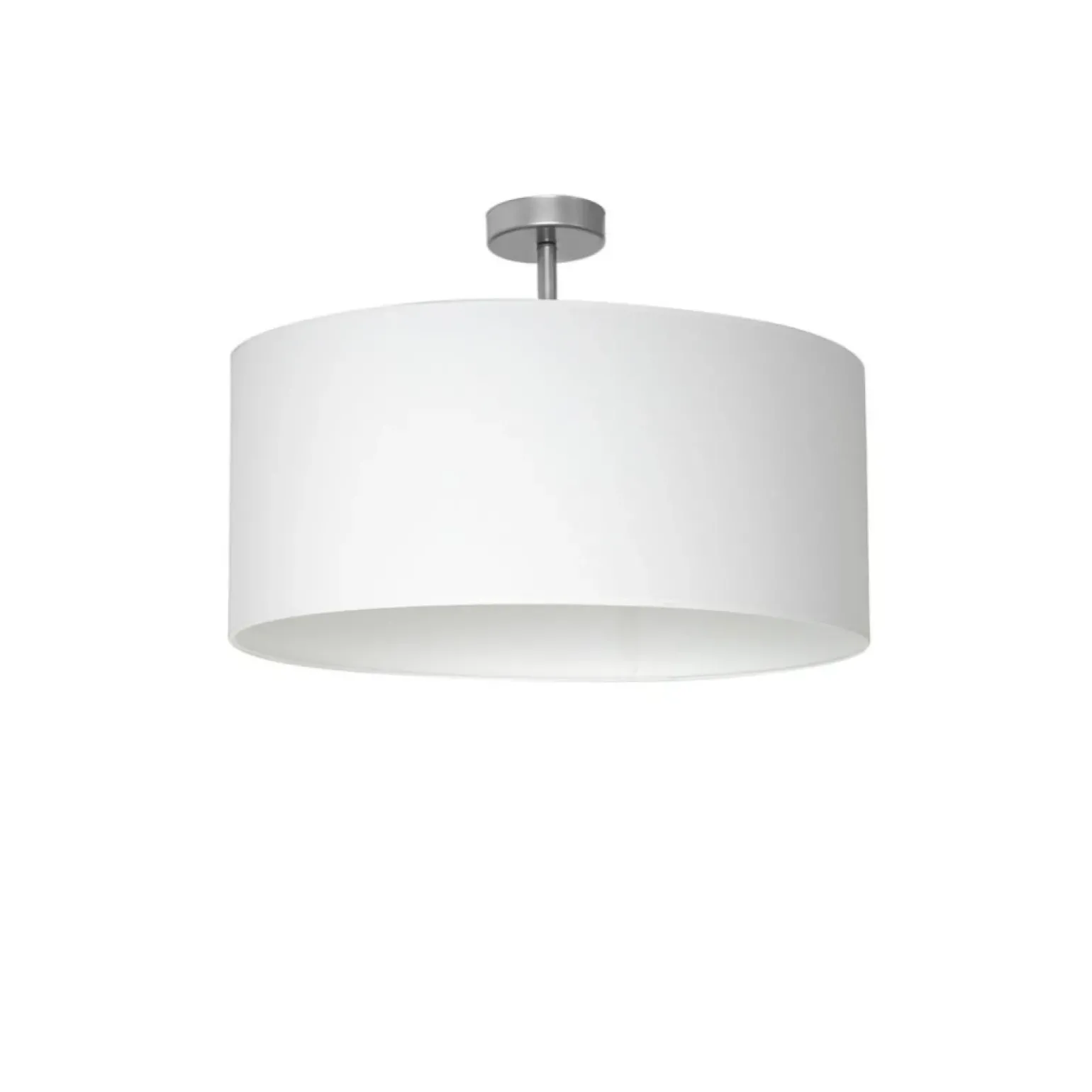 Best Biała, okrągła lampa sufitowa do sypialni ML6373 CASINO | Kaja Żyrandole Nowoczesne