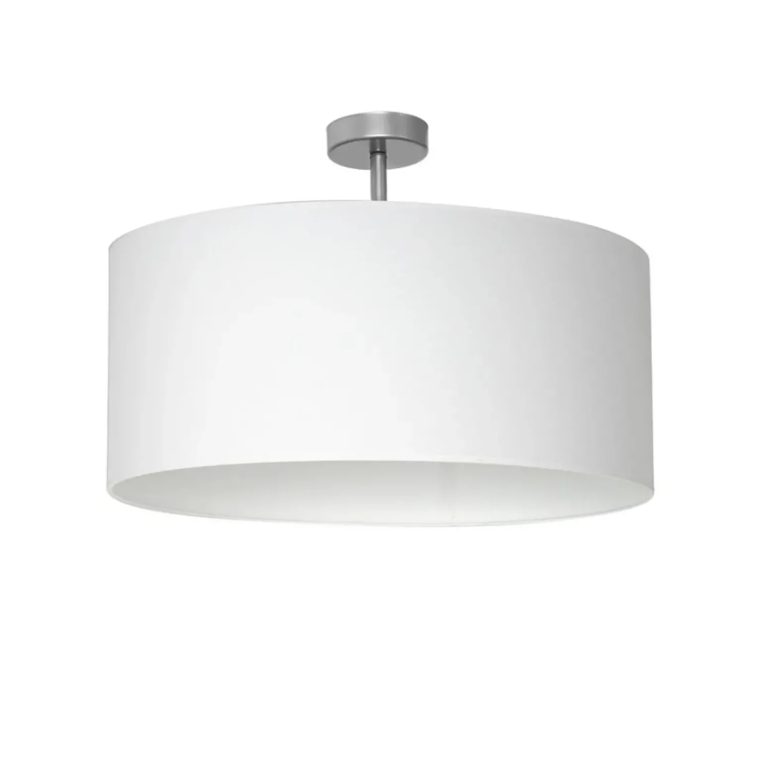 Best Biała, okrągła lampa sufitowa do sypialni ML6373 CASINO | Kaja Żyrandole Nowoczesne