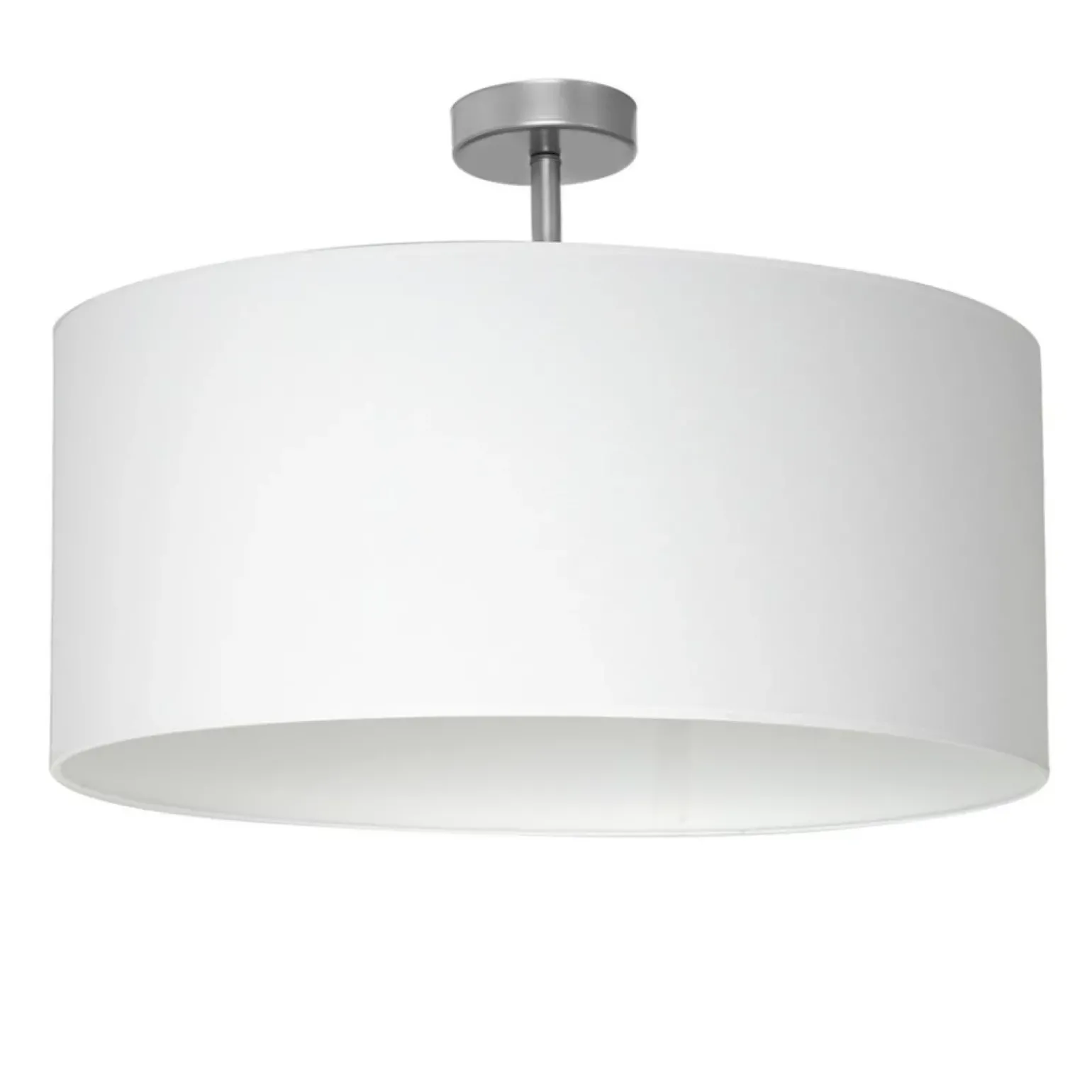 Best Biała, okrągła lampa sufitowa do sypialni ML6373 CASINO | Kaja Żyrandole Nowoczesne